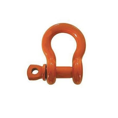 Anchor Shackle, Super Strong, 1 Ton, 516 In, 038 In Pin Dia, Screw Pin, 114 In Inner Length